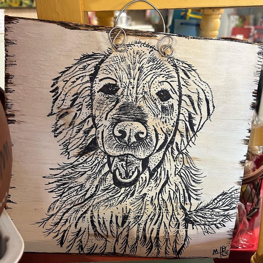 Hand created pic of dog